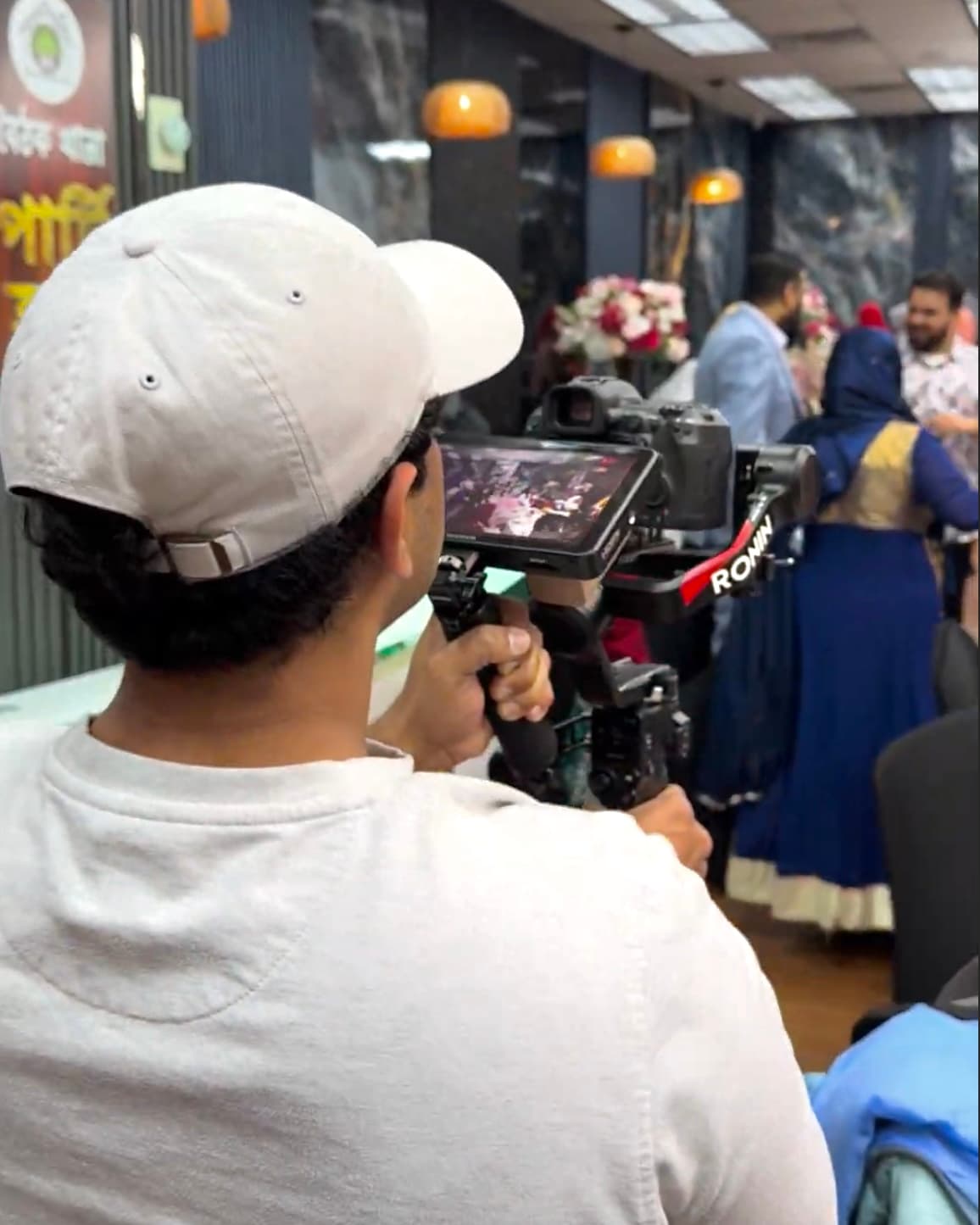 Visual Studios crew member behind the scenes — wedding photography team in Brooklyn NY (1)